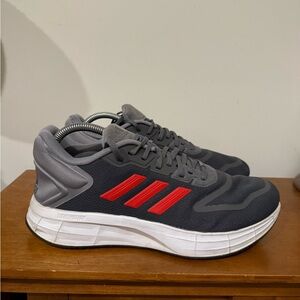 Adidas Mens Duramo 10 GW4127 Gray Running Shoes Sneakers Size 8